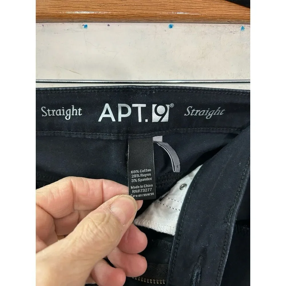 [Apt. 9] Size 4 Women's Straight Leg Mid Rise Tummy Control‎ Pants